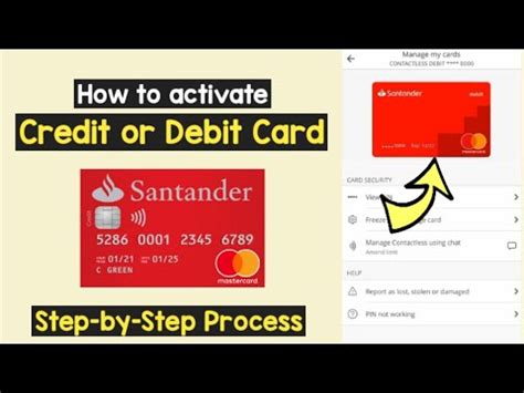 santander mobile card activation